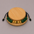 Pulsera Tejida Verde Ron