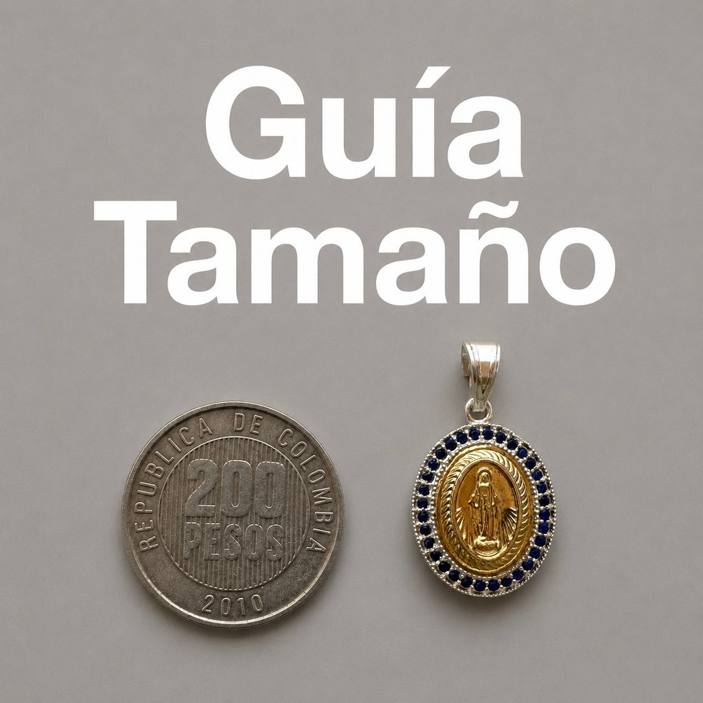 Dij. Virgen de Guadalupe Oro Plata L