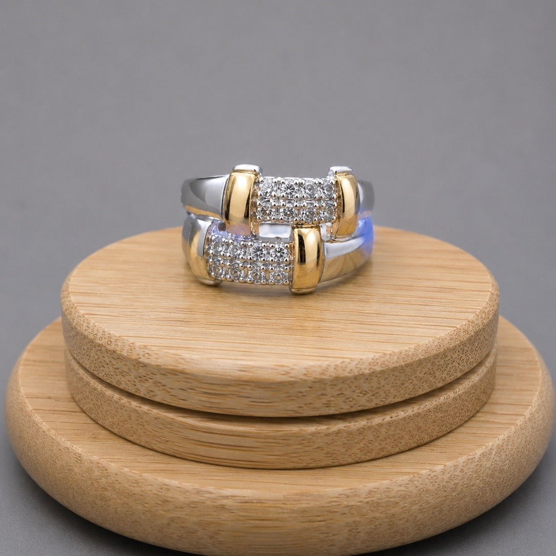 Anillo Mujer Circones Blancos