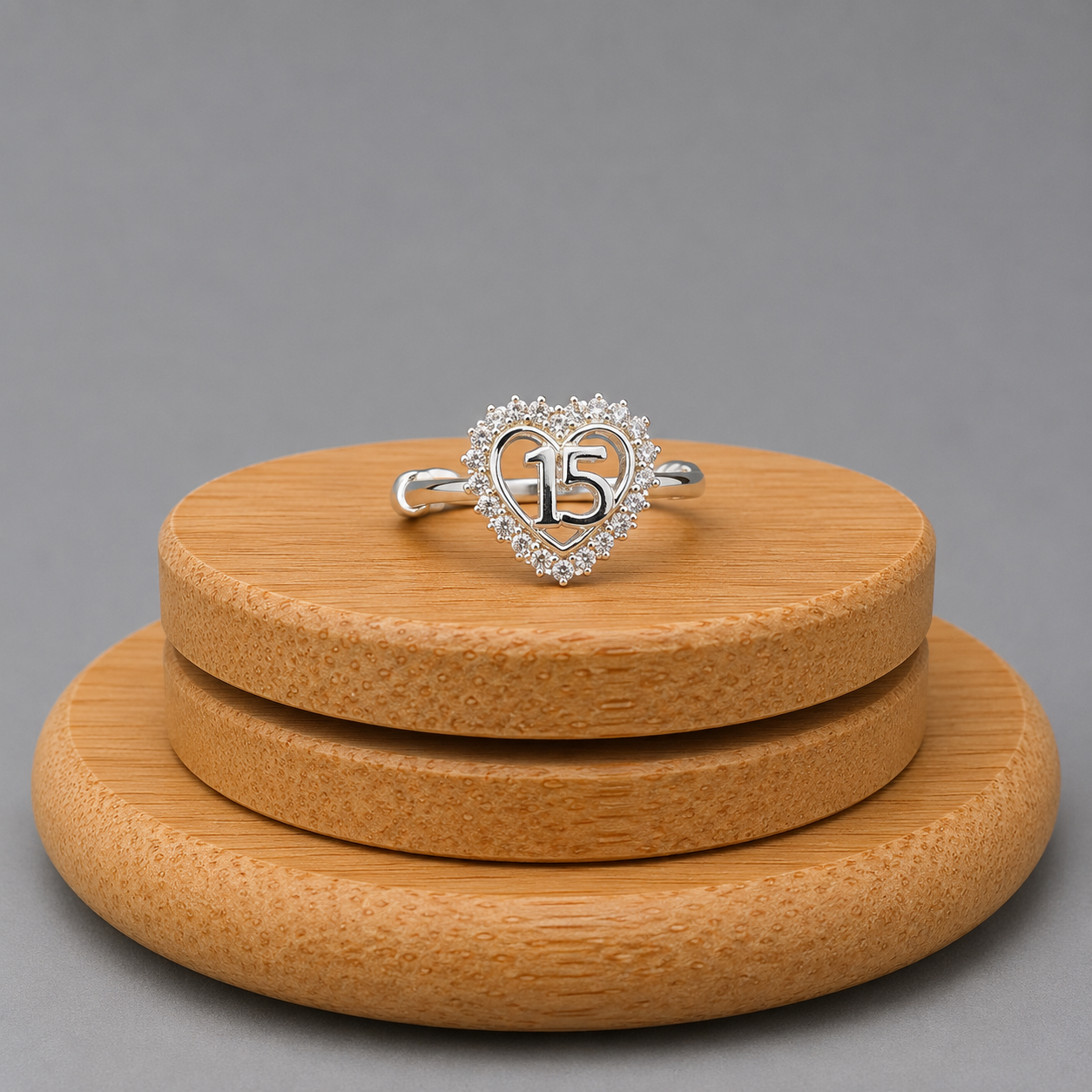 Anillo 15 Años Corazón