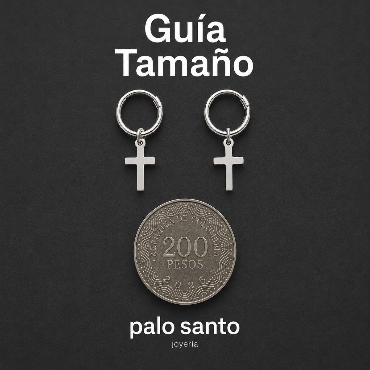 Aretes Cruz Clásica