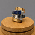 Anillo Mujer Ébano Azul