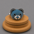 Anillo Mujer Osito Azul