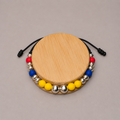 Pulsera Tejida Colombia en Plata