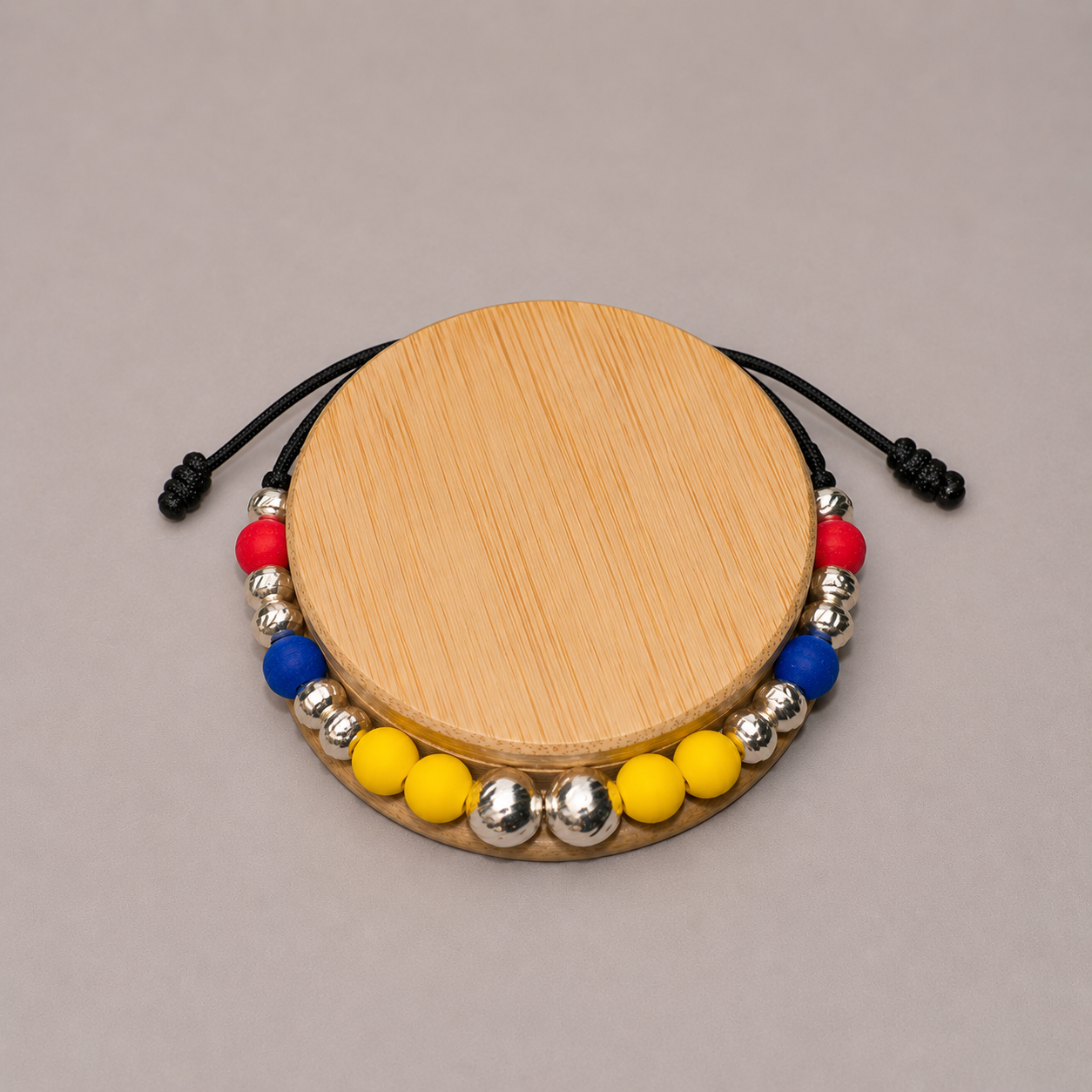 Pulsera Tejida Colombia en Plata