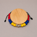 Pulsera Tejida Colombia en Plata
