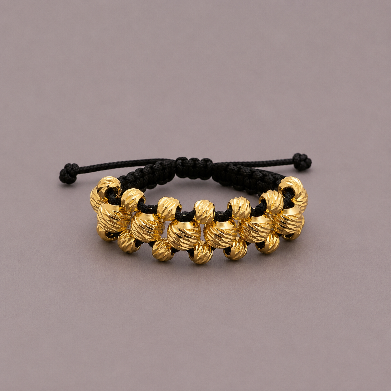 Anillo tejido triplecarril diamantado 3mm y 4mm