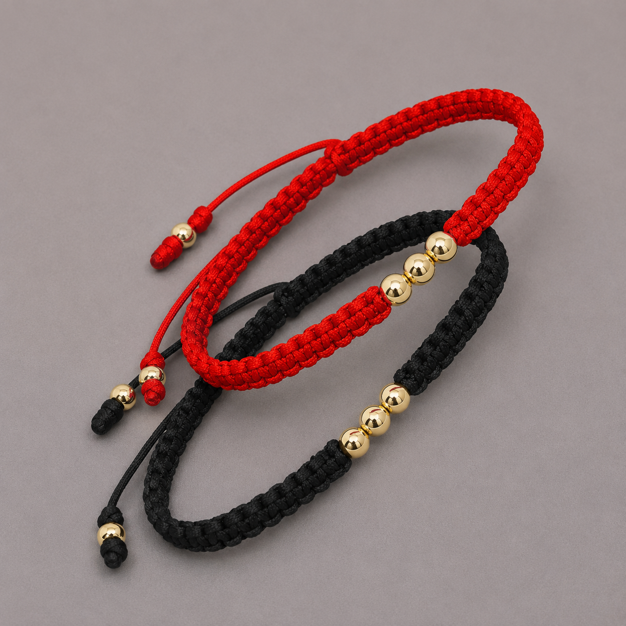 Pulseras Tejidas Triple Balin #4