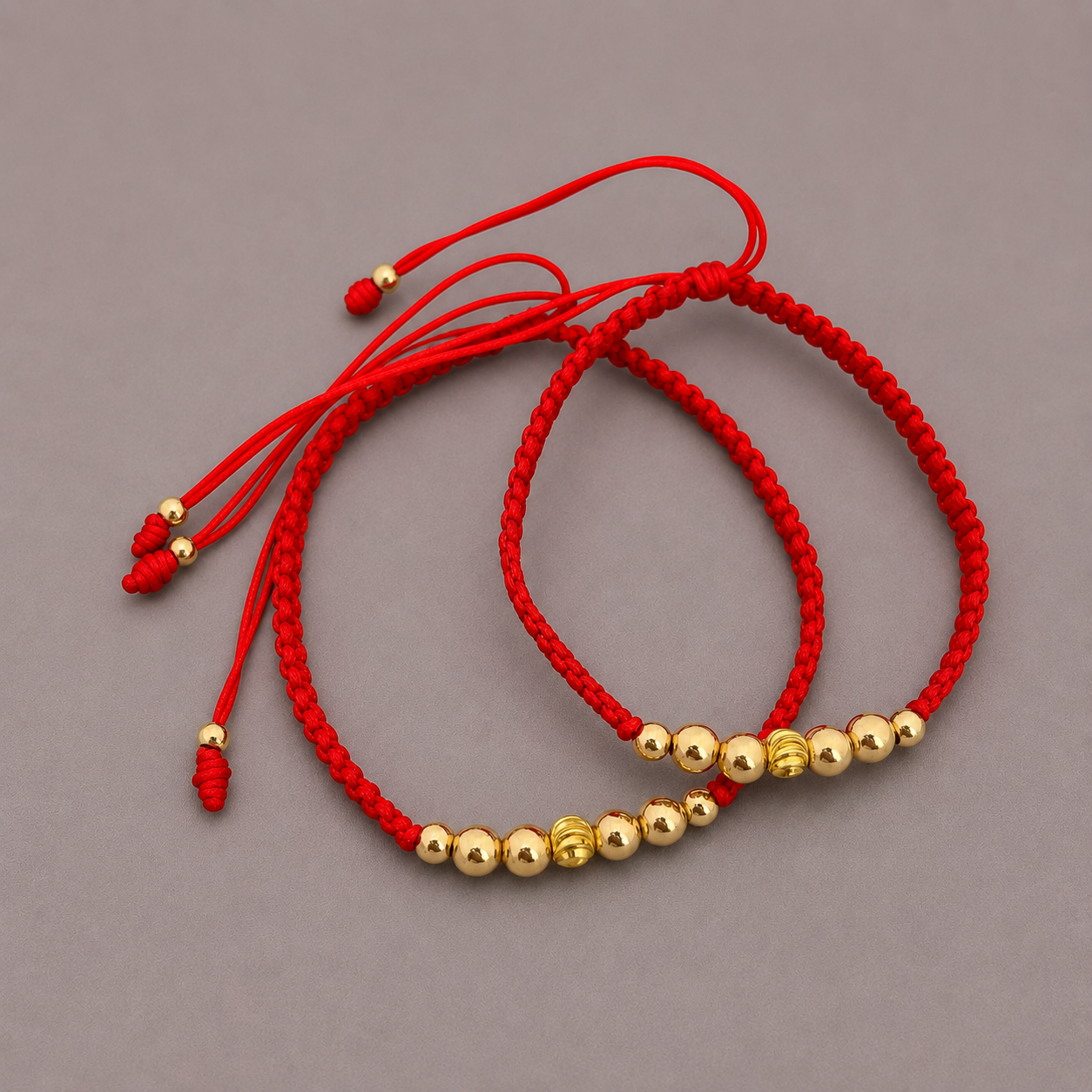 Pulseras balin italiano 5mm con liso 5mm y 4mm