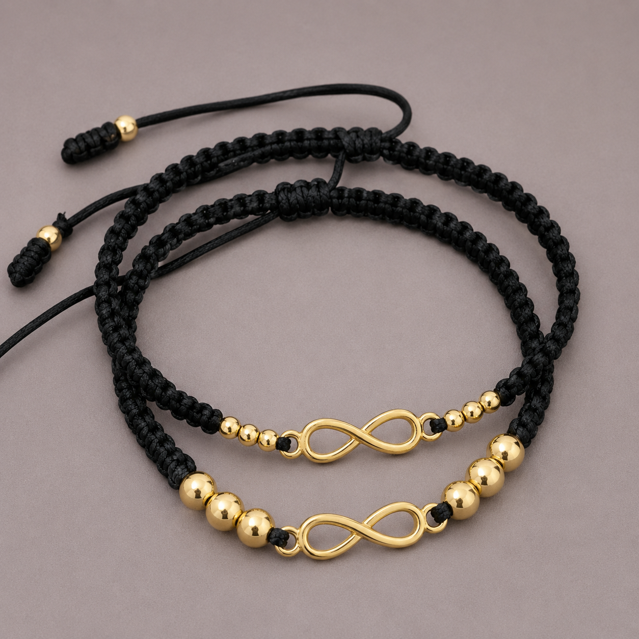 Pulsera Tejida Infinito 3 y 5mm