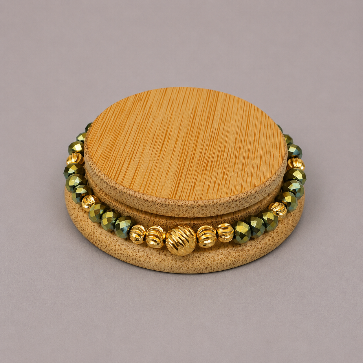 Pulsera Tejida Full Balin Verde